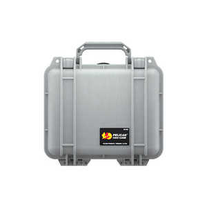 ペリカン PELICAN 1300 フォームなし 7.0L 27cm x 24.6cm x 17.4cm 正規品 保証付き プロテクターケース シルバー 1300-001-180
