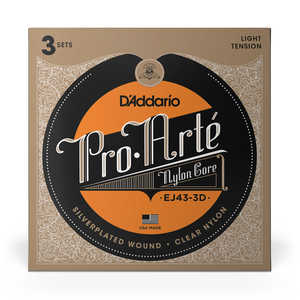 DADDARIO クラシックギター弦 EJ43-3D Silver/Clear/Light DADDARIO クラシックギター弦 EJ43-3D Silver/Clear/Light