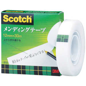 3Mジャパン メンディングテープ 12mmX30m 巻芯径25mm 810-1-12 810112