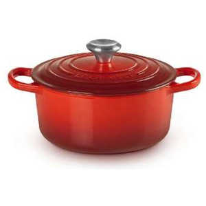 LECREUSET シグニチャー ココット・ロンド 18cm チェリーレッド (SSツマミ) 21177180602430