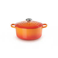 LECREUSET シグニチャー ココット・ロンド 24cm チェリーレッド (SS