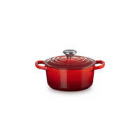 LE CREUSET ココット・ロンド 16cm チェリーレッド ブラックツマミ LECREUSET シグニチャー ココット・ロンド 16cm チェリーレッド