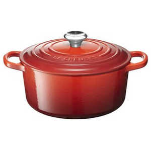 LECREUSET �V�O�j�`���[ �R�R�b�g�E�����h 22cm �`�F���[���b�h (����) �`�F���[���b�h �i�����j 21177220600430