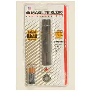 MAGLITE 懐中電灯 マグライトLED XL200 グレｰ [LED/単4乾電池×3] XL200-S3096 GY