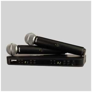 SHURE BLXデュアル・ハンドヘルド・ワイヤレスシステム（SM58ハンドヘルドマイク 2本） BLX288J-SM58JB 受発注商品 BLX288JSM58JB