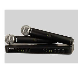 SHURE デュアルチャンネルハンドヘルド型ワイヤレスシステム(2本) BLX288J/B58-JB