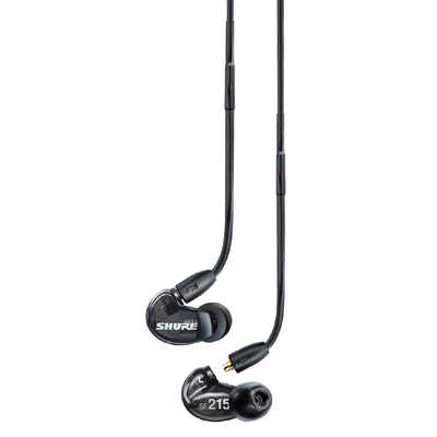 SHURE イヤホン カナル型 AONIC215 トランスルーセントブラック [φ3