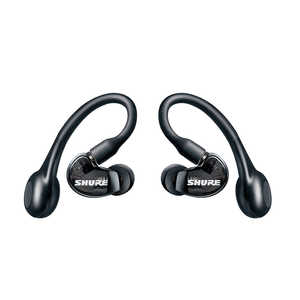 SHURE フルワイヤレスイヤホン リモコン・マイク対応 トランスルーセントブラック AONIC 215（第2世代） ブラック SE21DYBK+TW2A