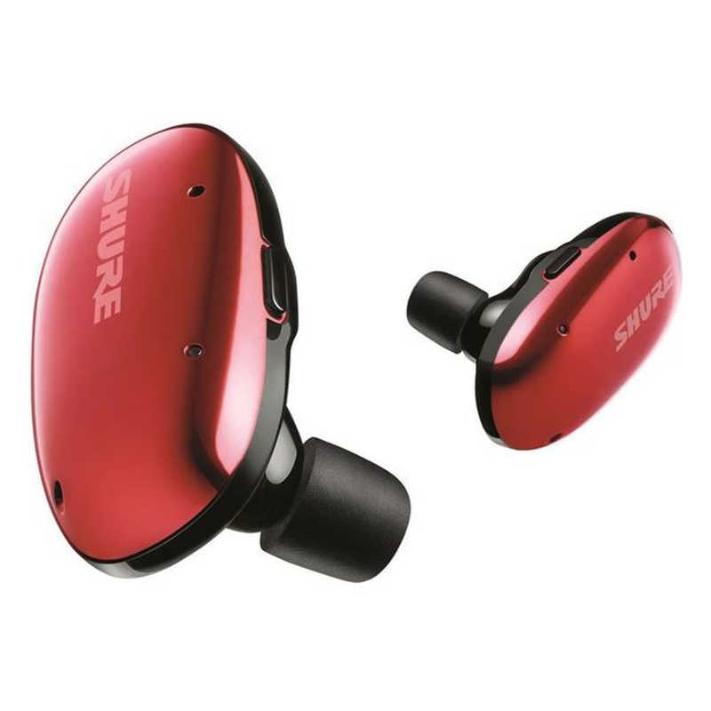 SHURE SHURE フルワイヤレスイヤホン リモコン・マイク対応 クリムゾンレッド SBE1DYRD1-A SBE1DYRD1-A