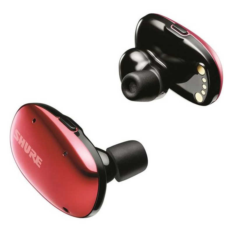 SHURE SHURE フルワイヤレスイヤホン リモコン・マイク対応 クリムゾンレッド SBE1DYRD1-A SBE1DYRD1-A