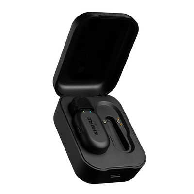 SHURE クリップオン・ワイヤレスマイクロホン（1本入 / 充電ケース付き