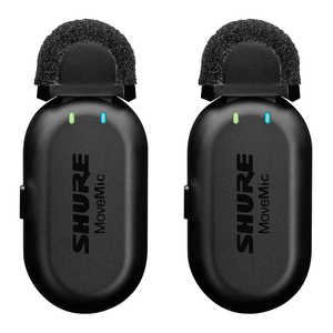 SHURE クリップオン・ワイヤレスマイクロホン(2本入 / 充電ケース付き) MoveMic Two MV-TWO-J-Z6 SHURE クリップオン・ワイヤレスマイクロホン(2本入 / 充電ケース付き) MoveMic Two MV-TWO-J-Z6