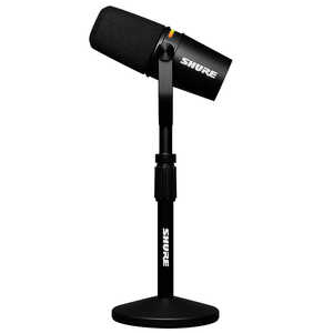 SHURE ポッドキャストマイクロホン デスクトップマイクスタンド付き ブラック MV7+-K-BNDL-J SHURE ポッドキャストマイクロホン デスクトップマイクスタンド付き ブラック MV7+-K-BNDL-J
