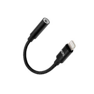 ADV. 【Lightning接続】DAC付ポータブルアンプ MFi認証 Accessport Lite L ブラック ADVAPLITEL-BLK