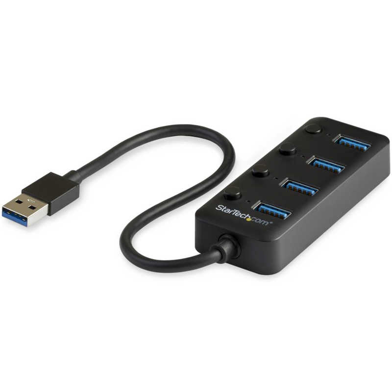 StarTech.com StarTech.com USB 3.0ハブ 4ポート オン/オフスイッチ機能付き ブラック [バスパワー /4ポート /USB3.0対応] HB30A4AIB HB30A4AIB