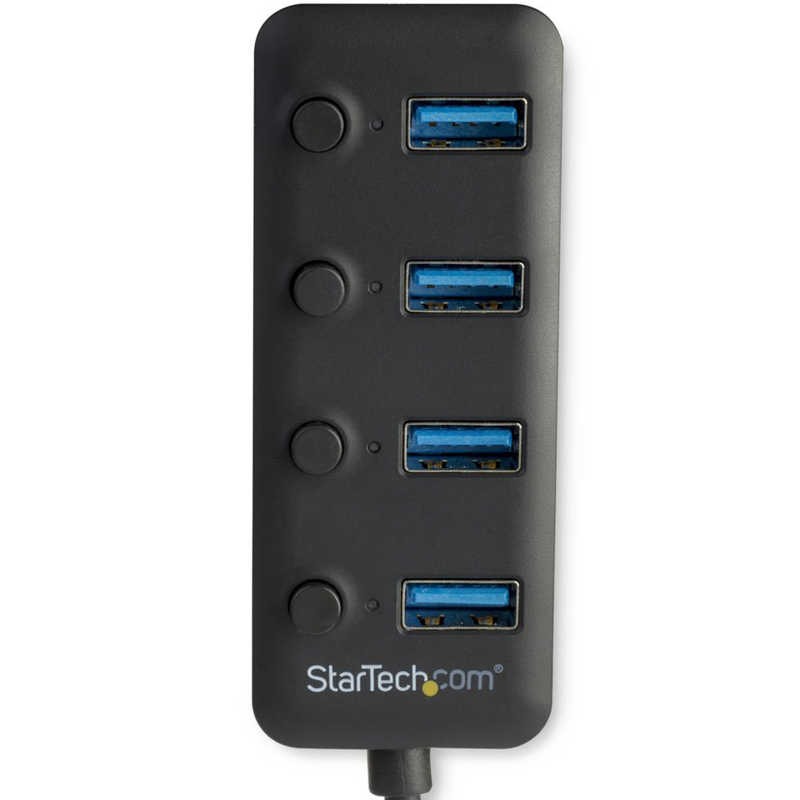 StarTech.com StarTech.com USB 3.0ハブ 4ポート オン/オフスイッチ機能付き ブラック [バスパワー /4ポート /USB3.0対応] HB30A4AIB HB30A4AIB