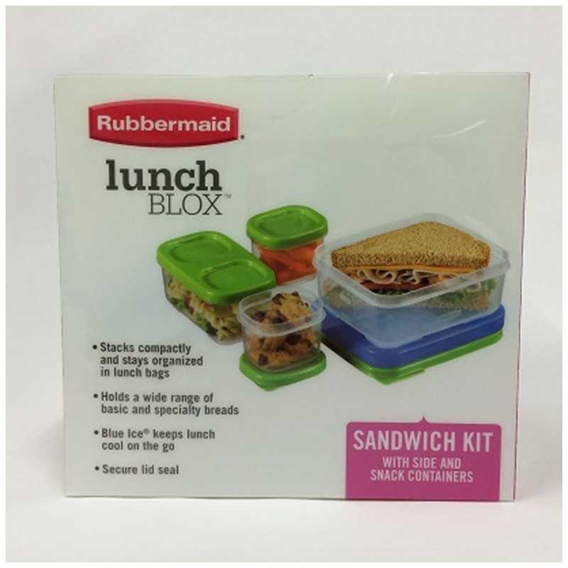 ラバーメイド ラバーメイド 食品保存容器サンドイッチセット ｢ランチ ブロック｣ 1806231ﾗﾝﾁﾌﾞﾛｯｸｻﾝﾄﾞｲ 1806231ﾗﾝﾁﾌﾞﾛｯｸｻﾝﾄﾞｲ