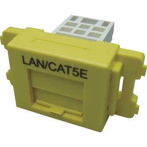 パンドウイット カテゴリ5EJISプレート用ジャックキット 黄 JAOSSP58YL