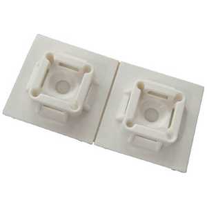 パンドウイット マウントベース M3ねじ止め 難燃性白 ABM100S6D69 (1袋500個)