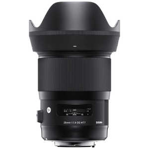 シグマ カメラレンズ ブラック (キヤノンEF /単焦点レンズ) キヤノンEF 28MMF1.4DGHSMART