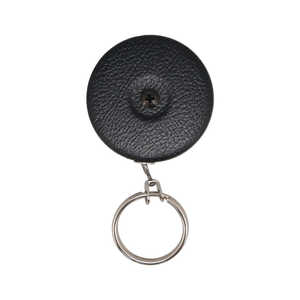 KEYBAK リールキーホルダー ベルトループ式 ステンレススチール製コード長60cm ブラック 0003-013