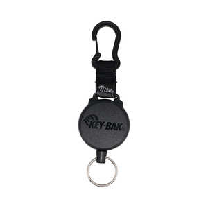 KEYBAK リールキーホルダー スプリットリング式 カラビナ付 コード長90cm SECURIT KEVAR 0488-706