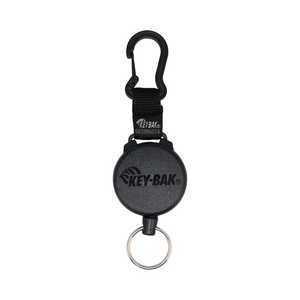 KEYBAK リールキーホルダー スプリットリング式 カラビナ付 コード長71cm SECURIT KEVAR 0488-603