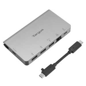 TARGUS USB－C Multi－Port Hub with Ethernet Adapter and 100W Power Delivery シルバー ACA951