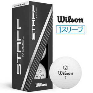 ウィルソン ゴルフボール STAFF MODEL スタッフモデル ［3球(1スリーブ)］ STAFFMODEL3P