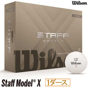 ウィルソン ゴルフボール STAFF MODEL X スタッフモデル X ［12球(1ダース)］ ホワイト 26STAFFMODELX