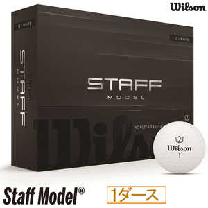 ウィルソン ゴルフボール STAFF MODEL スタッフモデル ［12球(1ダース)］ ホワイト 26STAFFMODEL