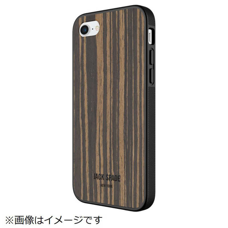 INCIPIO INCIPIO iPhone 8 / 7用　Wood Case　Wood Veneer Macassar Ebony JSIPH-022-WOODMEB JSIPH-022-WOODMEB