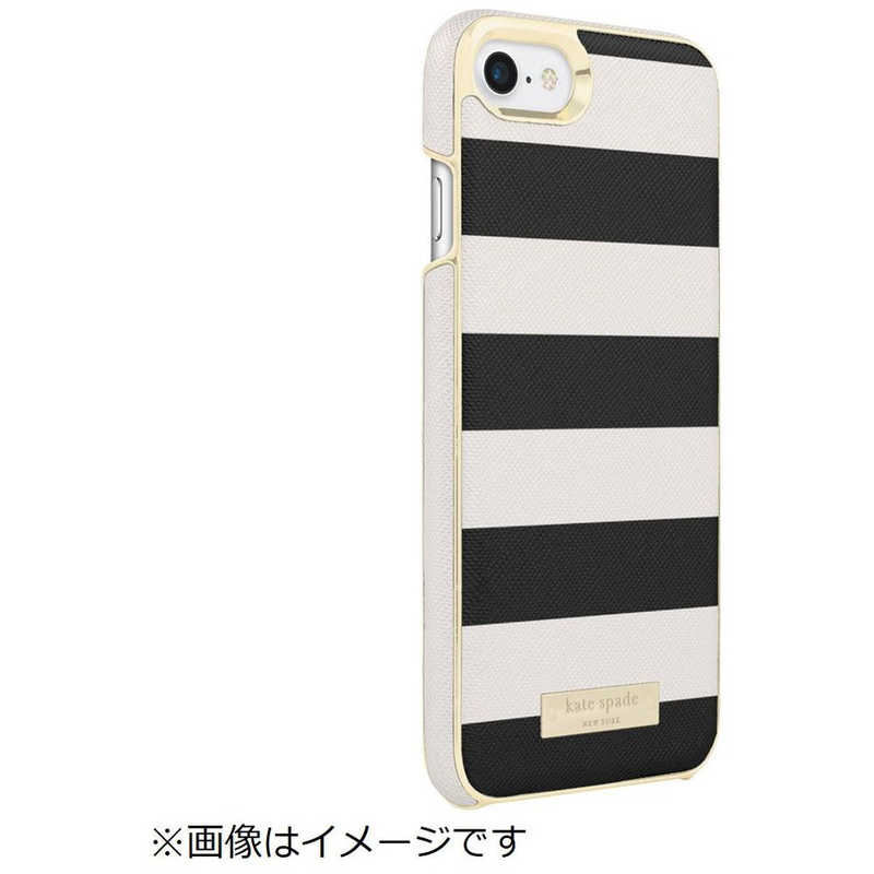KATESPADE KATESPADE iPhone 8 / 7用　Wrap Case　Stripe Black/Cement KSIPH-050-STPBW KSIPH-050-STPBW