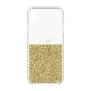 KATESPADE iPhone XS Max 6.5インチ用 HALF CLEAR CRYSTAL KSIPH-127-HFGLD KATESPADE iPhone XS Max 6.5インチ用 HALF CLEAR CRYSTAL KSIPH-127-HFGLD