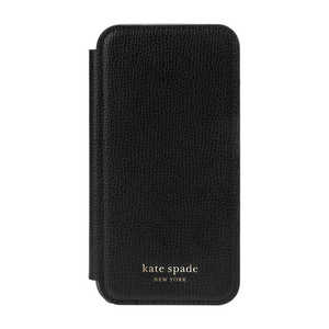 KATESPADE iPhone 12 mini 5.4インチ対応 KSNY Folio Case ブラック ブラック KSIPH167BLKC