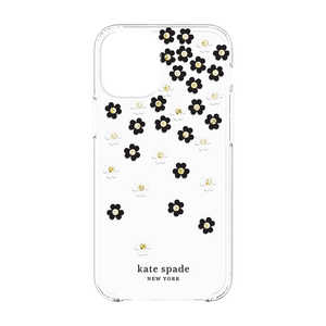 KATESPADE iPhone 12 mini 5.4インチ対応 KSNY Protective Hardshell Case BK/WH KSIPH-151-SFLBW