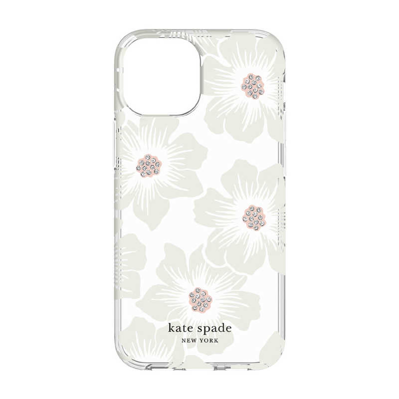 KATESPADE KATESPADE kate spade iPhone 13 mini Protective Case - Hollyhock Floral Clear/Cream KSIPH-187-HHCCS KSIPH-187-HHCCS
