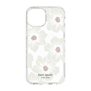 KATESPADE kate spade iPhone 13 mini Protective Case - Hollyhock Floral Clear/Cream KSIPH-187-HHCCS