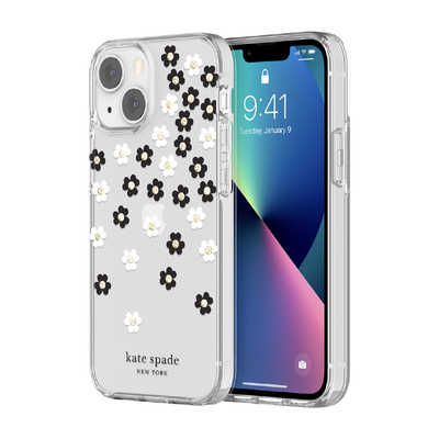 【国内発送】 kate spade★素敵な花柄 iPhoneケース(13シリーズ) kate spade☆Scattered Flowers 花柄 iPhone 13/14/15 ケース