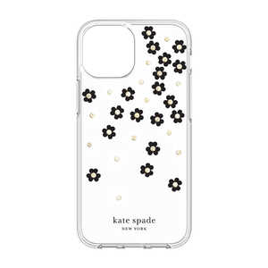 KATESPADE kate spade iPhone 13 mini Protective Case - Scattered Flowers Black/Whit KSIPH-187-SFLBW