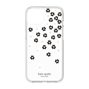 KATESPADE kate spade iPhone 13 Protective Case - Scattered Flowers Black/Whit KSIPH-188-SFLBW
