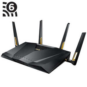 ASUS エイスース 無線LANルーター(Wi-Fiルーター) Wi-Fi 6(ax)/ac/n/a/g/b 目安：～4LDK/3階建 RT-AX88U