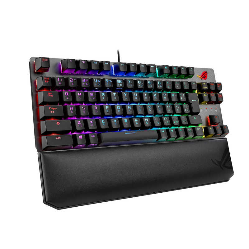 ASUS エイスース ASUS エイスース ゲーミングキーボード ROG Strix Scope TKL(銀軸) ブラック/グレー [USB /有線] 802STRIXSCOPETKLSVJ 802STRIXSCOPETKLSVJ