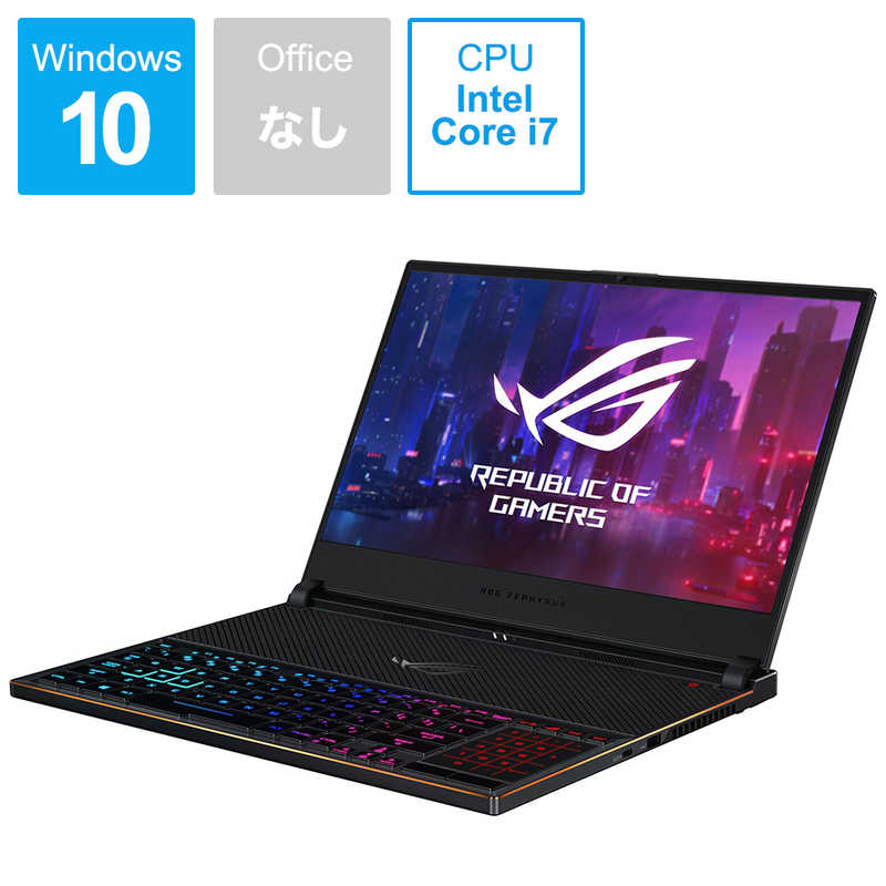 ASUS エイスース ASUS エイスース ゲーミングノートパソコン ROG Zephyrus S [15.6型 /intel Core i7 /SSD：1TB /メモリ：24GB /2019年9月モデル] GX531GXR-I7R2080Q GX531GXR-I7R2080Q