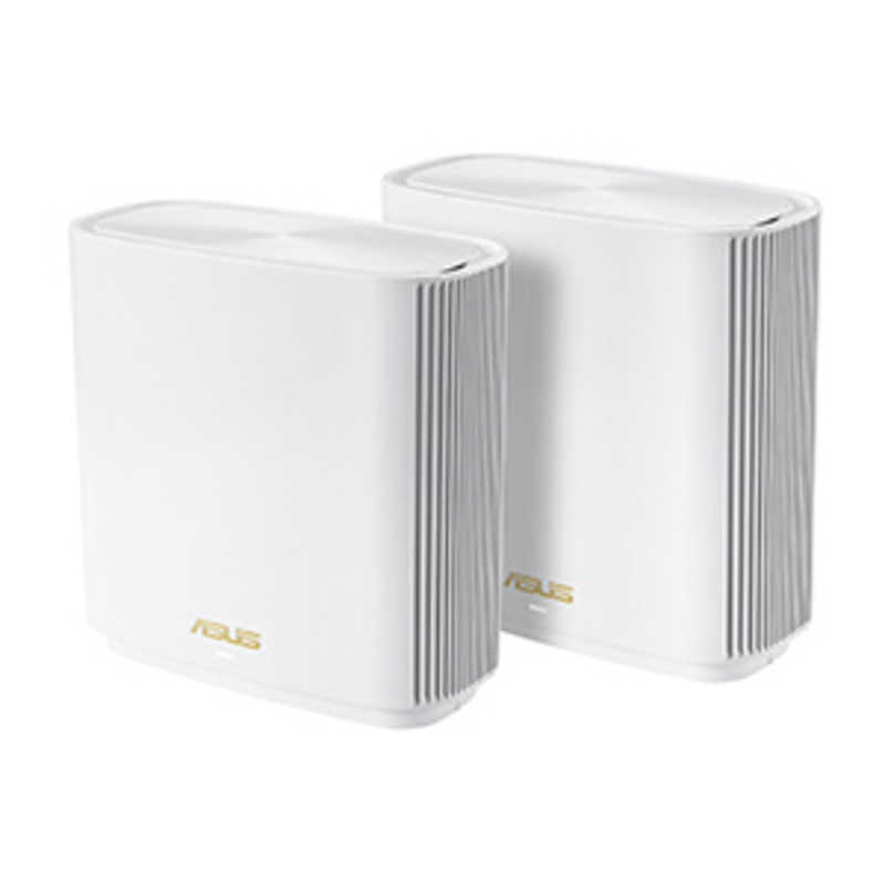 ASUS エイスース ASUS エイスース 無線LANルーター(Wi-Fiルーター) Wi-Fi 6(ax)/ac/n/a/g/b 目安：～4LDK/3階建 ZenWiFi XT8/W (2 Pack) ホワイト ZenWiFi XT8/W (2 Pack) ホワイト