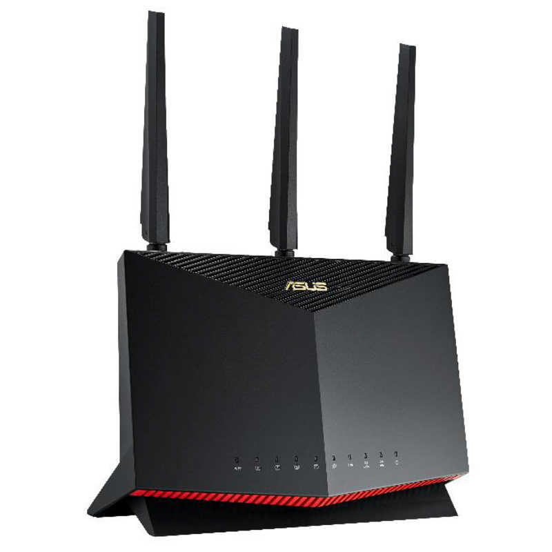 ASUS エイスース ASUS エイスース ゲーミング無線LANルーター(Wi-Fiルーター) Wi-Fi 6(ax)/ac/n/a/g/b 目安：～4LDK/3階建 RT-AX86U RT-AX86U