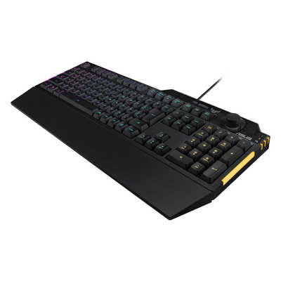 ASUS ゲーミングキーボード RA04 TUF GAMING K1/JP 専用ボリュームノブ 防水 RGB照明 リストレスト ゲーミングキーボード RA04 TUF GAMING K1⁄JP ブラック [有線 ⁄USB