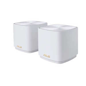 ASUS エイスース 無線LANルーター(Wi-Fiルーター) Wi-Fi 6(ax)/ac/n/a/g/b 目安：～3LDK/2階建 ZENWIFIXD42PACKW