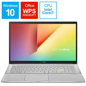 ASUS エイスース ノートパソコン VivoBook S15 ドリーミーホワイト [15.6型 /intel Core i7 /SSD：1TB /メモリ：16GB /2020年12月] S533EA-BQ032T