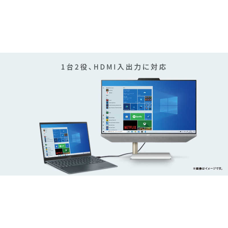 ASUS エイスース ASUS エイスース デスクトップパソコン Zen AiO 24 A5401 ホワイト 23.8型 AMD Ryzen7 メモリ：16GB HDD：1TB SSD：256GB A5401W-R75700BP A5401W-R75700BP